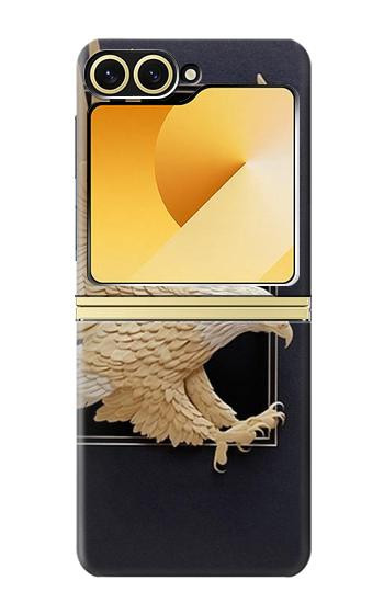 S1383 Paper Sculpture Eagle Hülle Schutzhülle Taschen für Samsung Galaxy Z Flip 6, Flip 7 FE