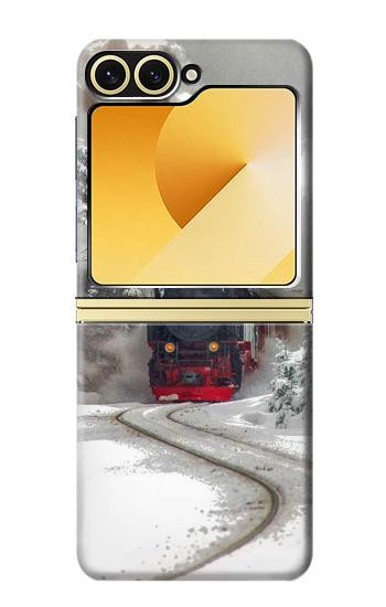 S1509 Steam Train Hülle Schutzhülle Taschen für Samsung Galaxy Z Flip 6, Flip 7 FE