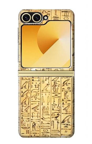S1625 Egyptian Coffin Texts Hülle Schutzhülle Taschen für Samsung Galaxy Z Flip 6, Flip 7 FE