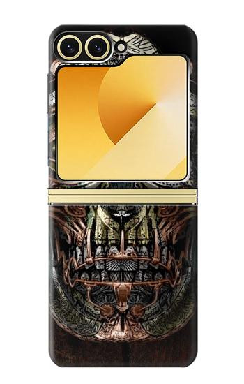 S1685 Steampunk Skull Head Hülle Schutzhülle Taschen für Samsung Galaxy Z Flip 6, Flip 7 FE