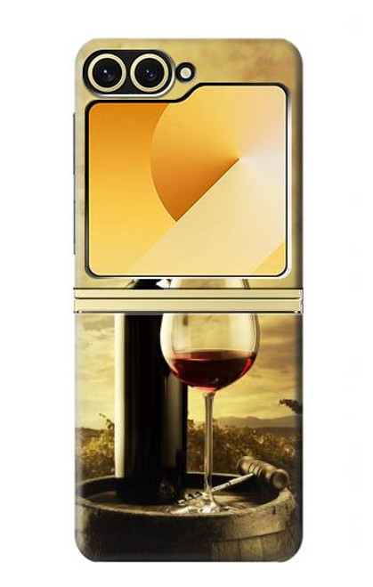 S2042 A Grape Vineyard Grapes Bottle Red Wine Hülle Schutzhülle Taschen für Samsung Galaxy Z Flip 6, Flip 7 FE