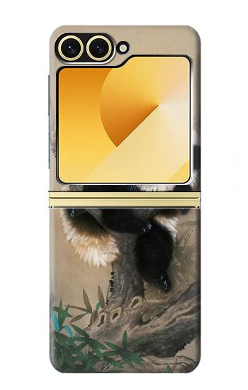 S2210 Panda Fluffy Art Painting Hülle Schutzhülle Taschen für Samsung Galaxy Z Flip 6, Flip 7 FE
