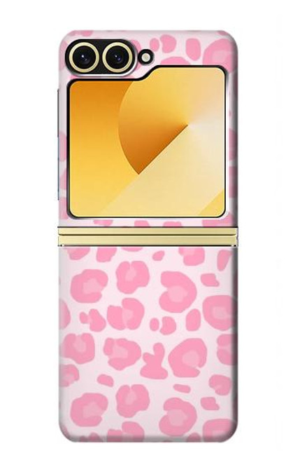 S2213 Pink Leopard Pattern Hülle Schutzhülle Taschen für Samsung Galaxy Z Flip 6, Flip 7 FE