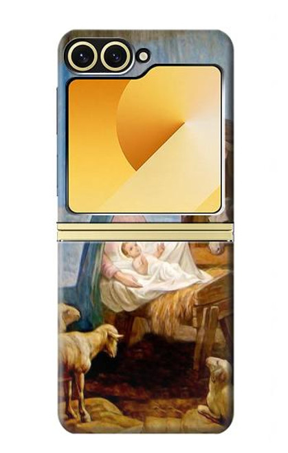 S2276 The Nativity Hülle Schutzhülle Taschen für Samsung Galaxy Z Flip 6, Flip 7 FE