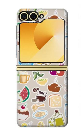 S2321 Food and Drink Seamless Hülle Schutzhülle Taschen für Samsung Galaxy Z Flip 6, Flip 7 FE