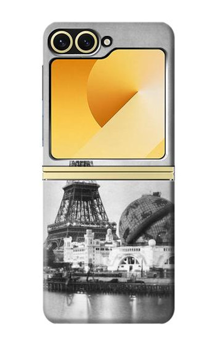 S2350 Old Paris Eiffel Tower Hülle Schutzhülle Taschen für Samsung Galaxy Z Flip 6