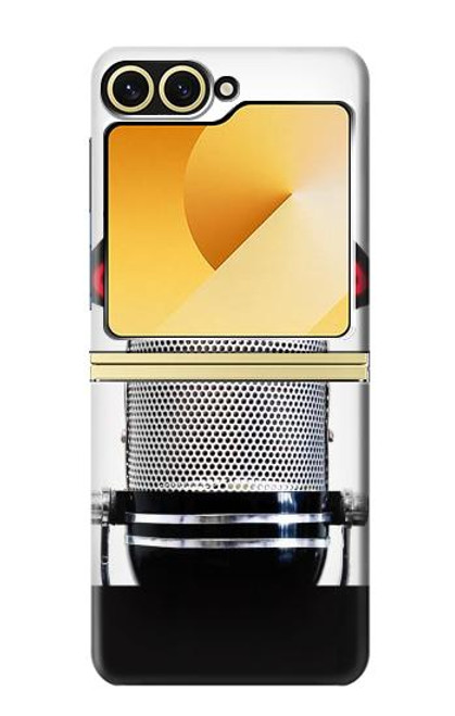 S2381 Vintage Radio Microphone On The Air Hülle Schutzhülle Taschen für Samsung Galaxy Z Flip 6, Flip 7 FE