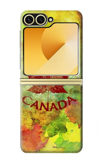 S2523 Canada Autumn Maple Leaf Hülle Schutzhülle Taschen für Samsung Galaxy Z Flip 6, Flip 7 FE
