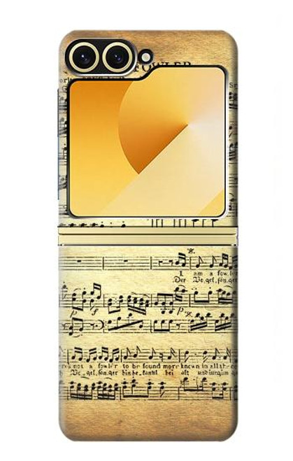 S2667 The Fowler Mozart Music Sheet Hülle Schutzhülle Taschen für Samsung Galaxy Z Flip 6, Flip 7 FE