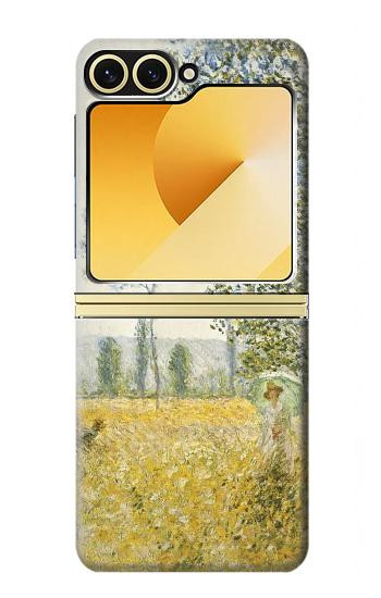 S2682 Claude Monet Fields In Spring Hülle Schutzhülle Taschen für Samsung Galaxy Z Flip 6, Flip 7 FE