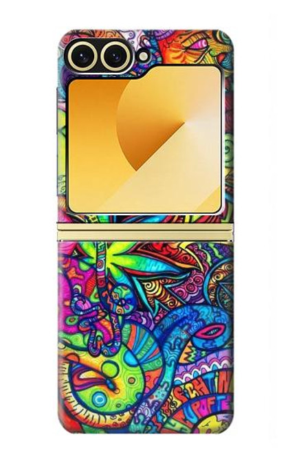 S3255 Colorful Art Pattern Hülle Schutzhülle Taschen für Samsung Galaxy Z Flip 6, Flip 7 FE