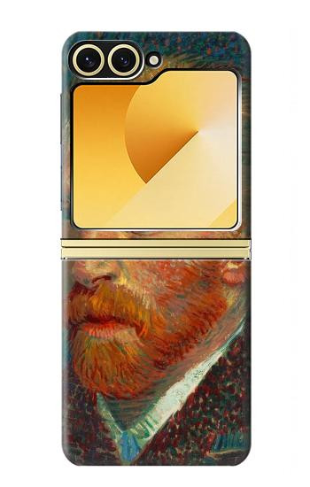 S3335 Vincent Van Gogh Self Portrait Hülle Schutzhülle Taschen für Samsung Galaxy Z Flip 6, Flip 7 FE
