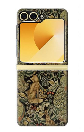 S3661 William Morris Forest Velvet Hülle Schutzhülle Taschen für Samsung Galaxy Z Flip 6, Flip 7 FE