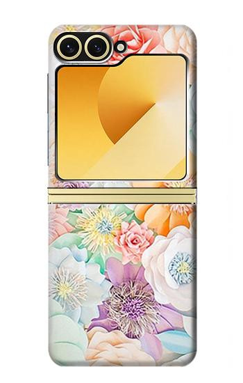 S3705 Pastel Floral Flower Hülle Schutzhülle Taschen für Samsung Galaxy Z Flip 6, Flip 7 FE