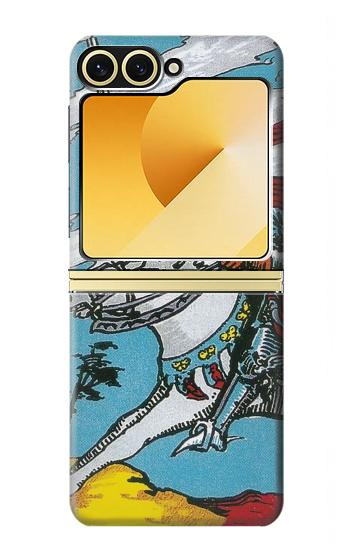S3731 Tarot Card Knight of Swords Hülle Schutzhülle Taschen für Samsung Galaxy Z Flip 6, Flip 7 FE