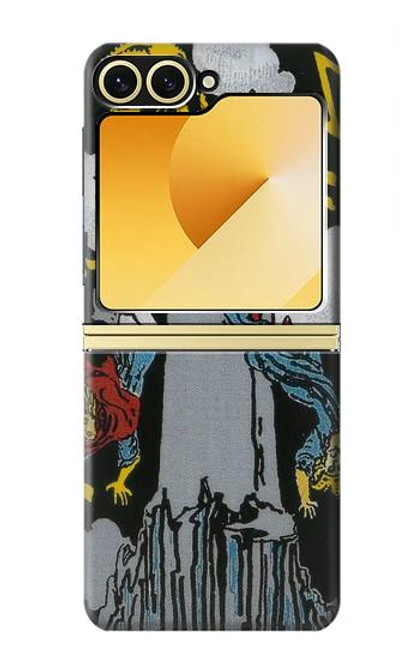 S3745 Tarot Card The Tower Hülle Schutzhülle Taschen für Samsung Galaxy Z Flip 6, Flip 7 FE