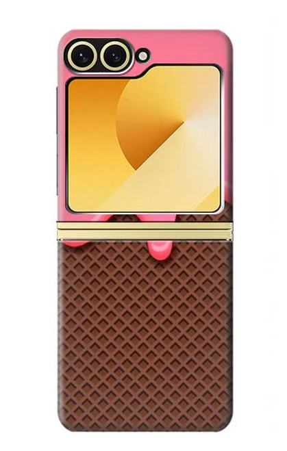 S3754 Strawberry Ice Cream Cone Hülle Schutzhülle Taschen für Samsung Galaxy Z Flip 6, Flip 7 FE