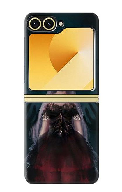 S3847 Lilith Devil Bride Gothic Girl Skull Grim Reaper Hülle Schutzhülle Taschen für Samsung Galaxy Z Flip 6, Flip 7 FE