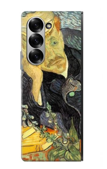S0212 Van Gogh Portrait of Dr. Gachet Hülle Schutzhülle Taschen für Samsung Galaxy Z Fold 6