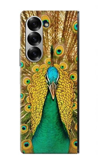 S0513 Peacock Hülle Schutzhülle Taschen für Samsung Galaxy Z Fold 6