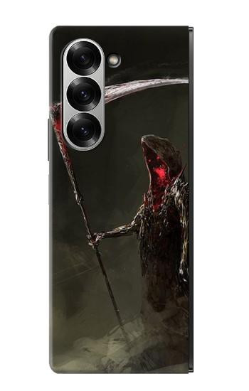 S1319 Grim Reaper Death Scythe Hülle Schutzhülle Taschen für Samsung Galaxy Z Fold 6