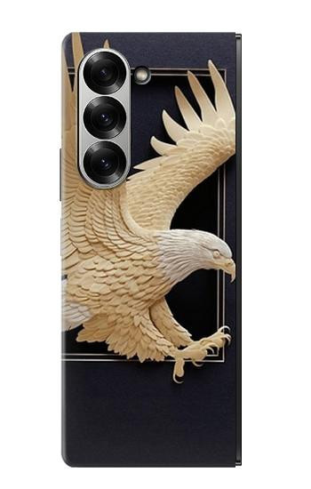 S1383 Paper Sculpture Eagle Hülle Schutzhülle Taschen für Samsung Galaxy Z Fold 6