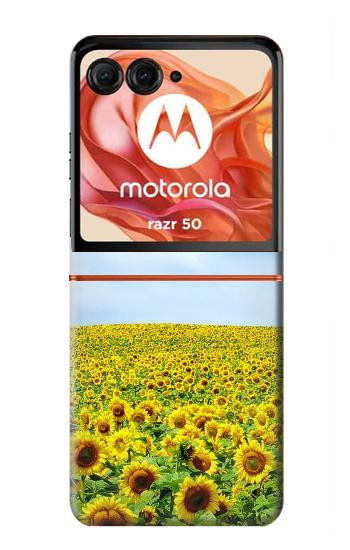 S0232 Sunflower Hülle Schutzhülle Taschen für Motorola Razr 70,60,50, Razr (2026, 2025, 2024)