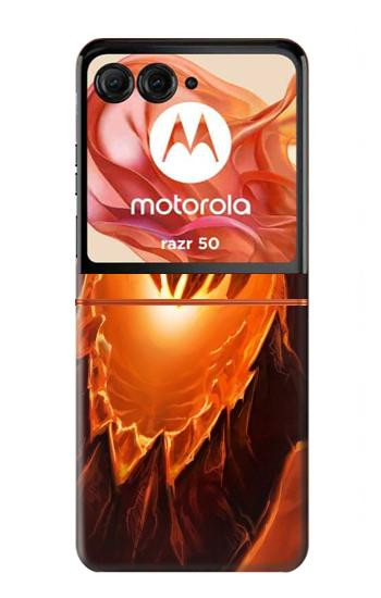 S0414 Fire Dragon Hülle Schutzhülle Taschen für Motorola Razr 70,60,50, Razr (2026, 2025, 2024)
