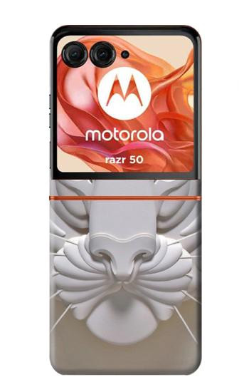 S0574 Tiger Carving Hülle Schutzhülle Taschen für Motorola Razr 70,60,50, Razr (2026, 2025, 2024)