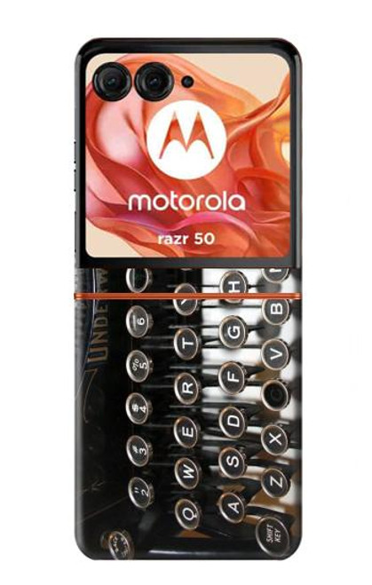 S0620 Typewriter Hülle Schutzhülle Taschen für Motorola Razr 50