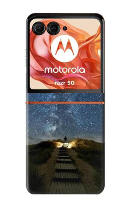 S0734 Stairway to Heaven Iceland Hülle Schutzhülle Taschen für Motorola Razr 50