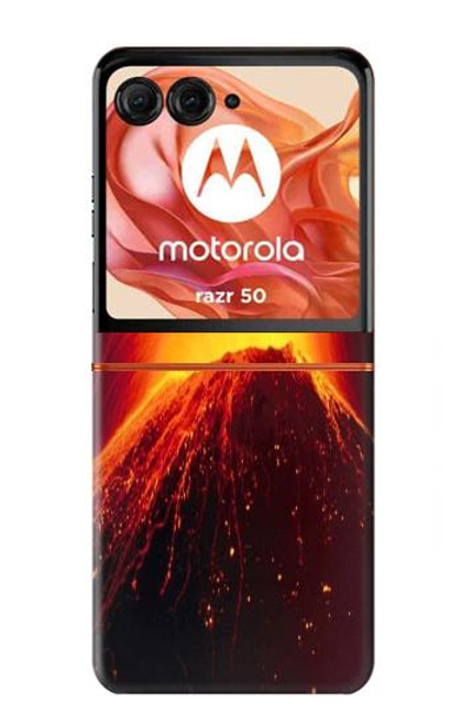 S0745 Volcano Lava Hülle Schutzhülle Taschen für Motorola Razr 50