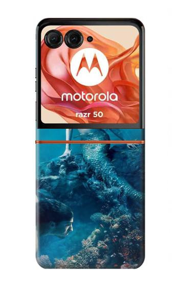 S0899 Mermaid Hülle Schutzhülle Taschen für Motorola Razr 70,60,50, Razr (2026, 2025, 2024)