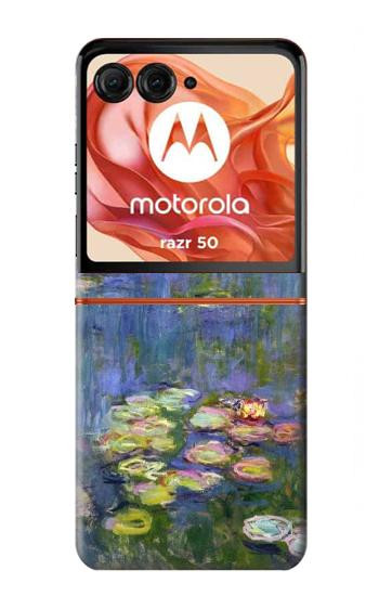 S0997 Claude Monet Water Lilies Hülle Schutzhülle Taschen für Motorola Razr 70,60,50, Razr (2026, 2025, 2024)