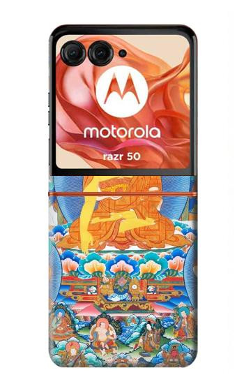 S1256 Buddha Paint Hülle Schutzhülle Taschen für Motorola Razr 70,60,50, Razr (2026, 2025, 2024)