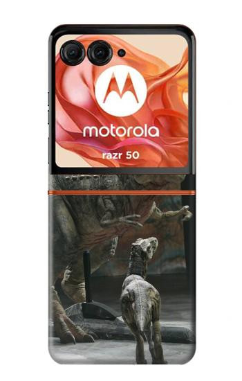 S1288 Dinosaur T Rex Museum Hülle Schutzhülle Taschen für Motorola Razr 70,60,50, Razr (2026, 2025, 2024)