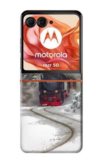 S1509 Steam Train Hülle Schutzhülle Taschen für Motorola Razr 70,60,50, Razr (2026, 2025, 2024)