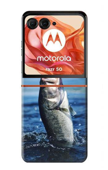 S1594 Bass Fishing Hülle Schutzhülle Taschen für Motorola Razr 70,60,50, Razr (2026, 2025, 2024)