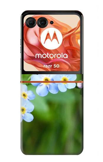 S1818 Forget Me Not Hülle Schutzhülle Taschen für Motorola Razr 70,60,50, Razr (2026, 2025, 2024)