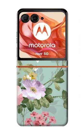 S2178 Flower Floral Art Painting Hülle Schutzhülle Taschen für Motorola Razr 70,60,50, Razr (2026, 2025, 2024)