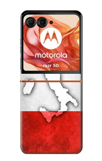 S2338 Italy Flag Hülle Schutzhülle Taschen für Motorola Razr 70,60,50, Razr (2026, 2025, 2024)