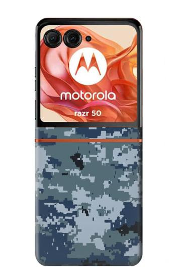 S2346 Navy Camo Camouflage Graphic Hülle Schutzhülle Taschen für Motorola Razr 70,60,50, Razr (2026, 2025, 2024)