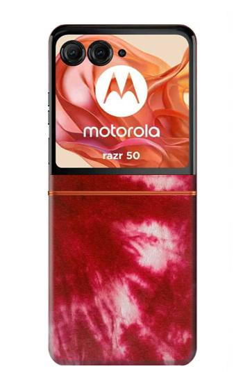 S2480 Tie Dye Red Hülle Schutzhülle Taschen für Motorola Razr 70,60,50, Razr (2026, 2025, 2024)