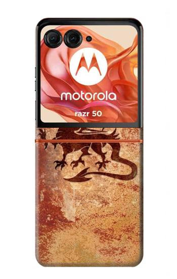 S2485 Dragon Metal Texture Graphic Printed Hülle Schutzhülle Taschen für Motorola Razr 70,60,50, Razr (2026, 2025, 2024)