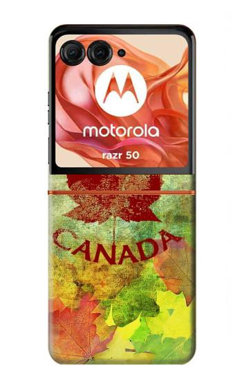 S2523 Canada Autumn Maple Leaf Hülle Schutzhülle Taschen für Motorola Razr 70,60,50, Razr (2026, 2025, 2024)