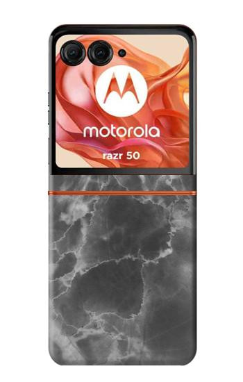 S2526 Black Marble Graphic Printed Hülle Schutzhülle Taschen für Motorola Razr 70,60,50, Razr (2026, 2025, 2024)