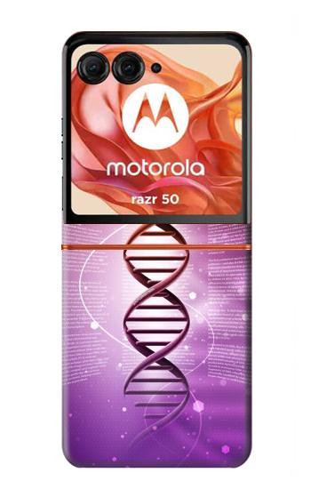 S2573 Dna Genetic Code Hülle Schutzhülle Taschen für Motorola Razr 70,60,50, Razr (2026, 2025, 2024)