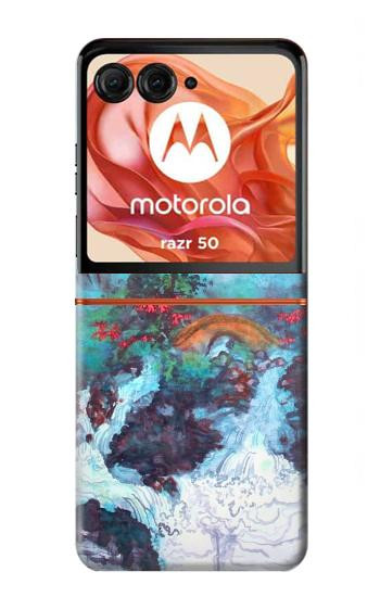 S2724 White Dragon Pool Lui Haisu Hülle Schutzhülle Taschen für Motorola Razr 70,60,50, Razr (2026, 2025, 2024)