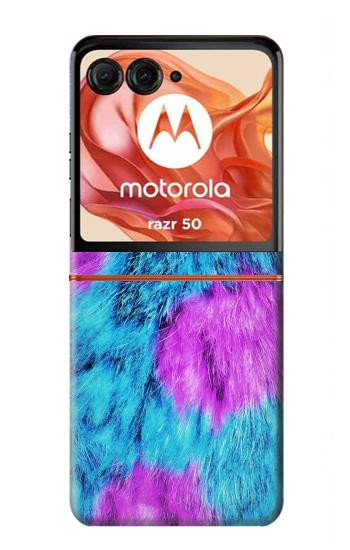 S2757 Monster Fur Skin Pattern Graphic Hülle Schutzhülle Taschen für Motorola Razr 70,60,50, Razr (2026, 2025, 2024)