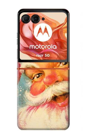 S2840 Christmas Vintage Santa Hülle Schutzhülle Taschen für Motorola Razr 70,60,50, Razr (2026, 2025, 2024)
